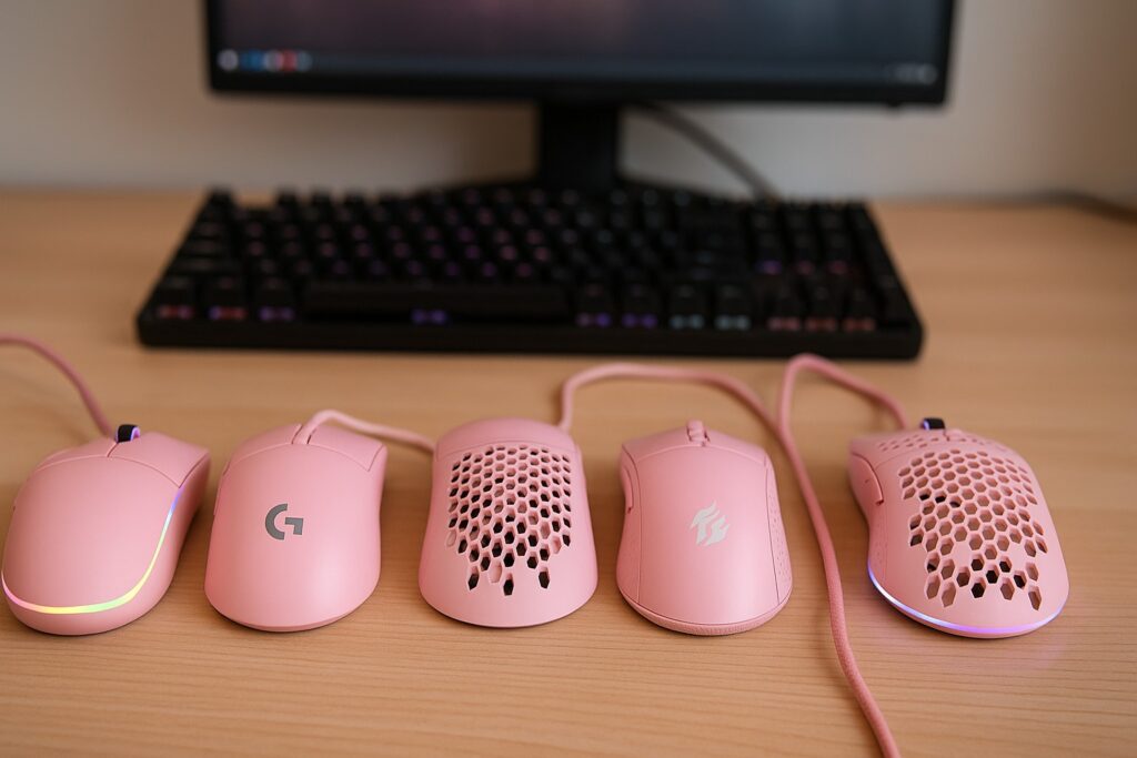 Pink Gaming Mouse 